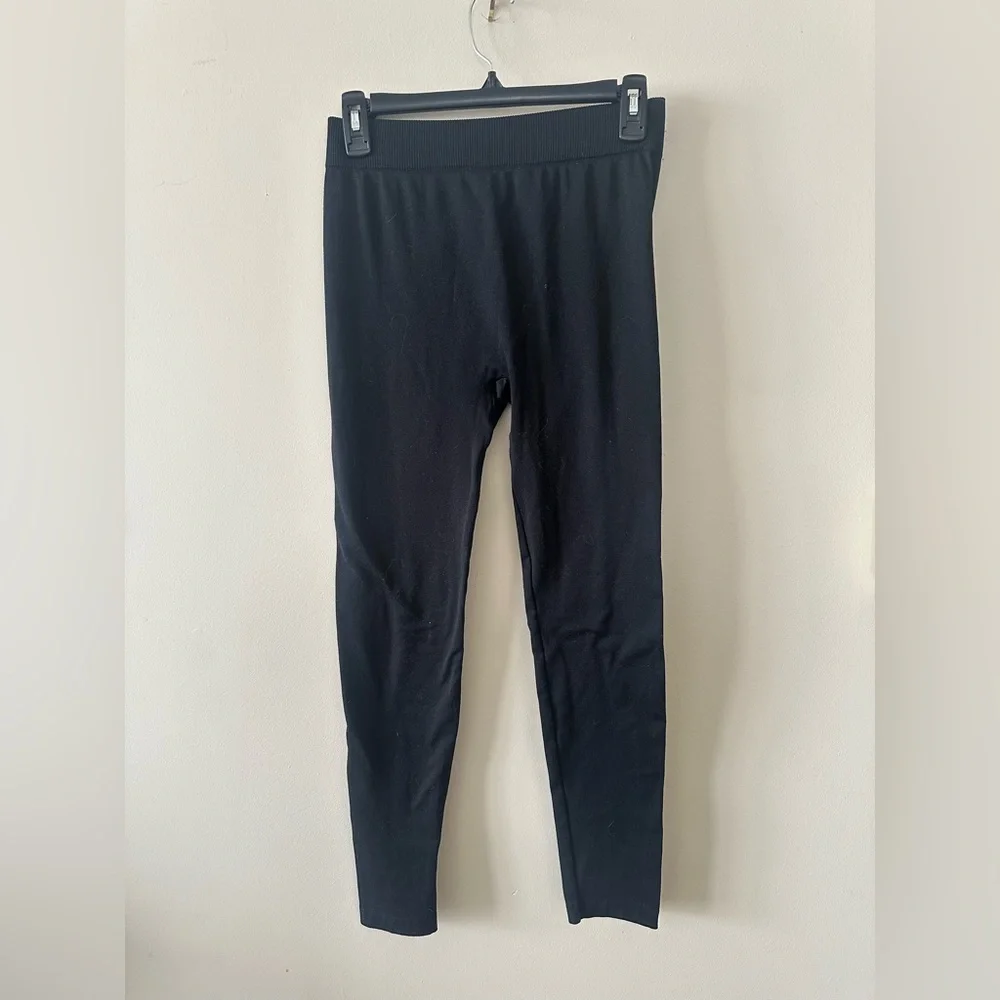 Women’s GLO Gloria Vanderbilt black fleece leggings S
